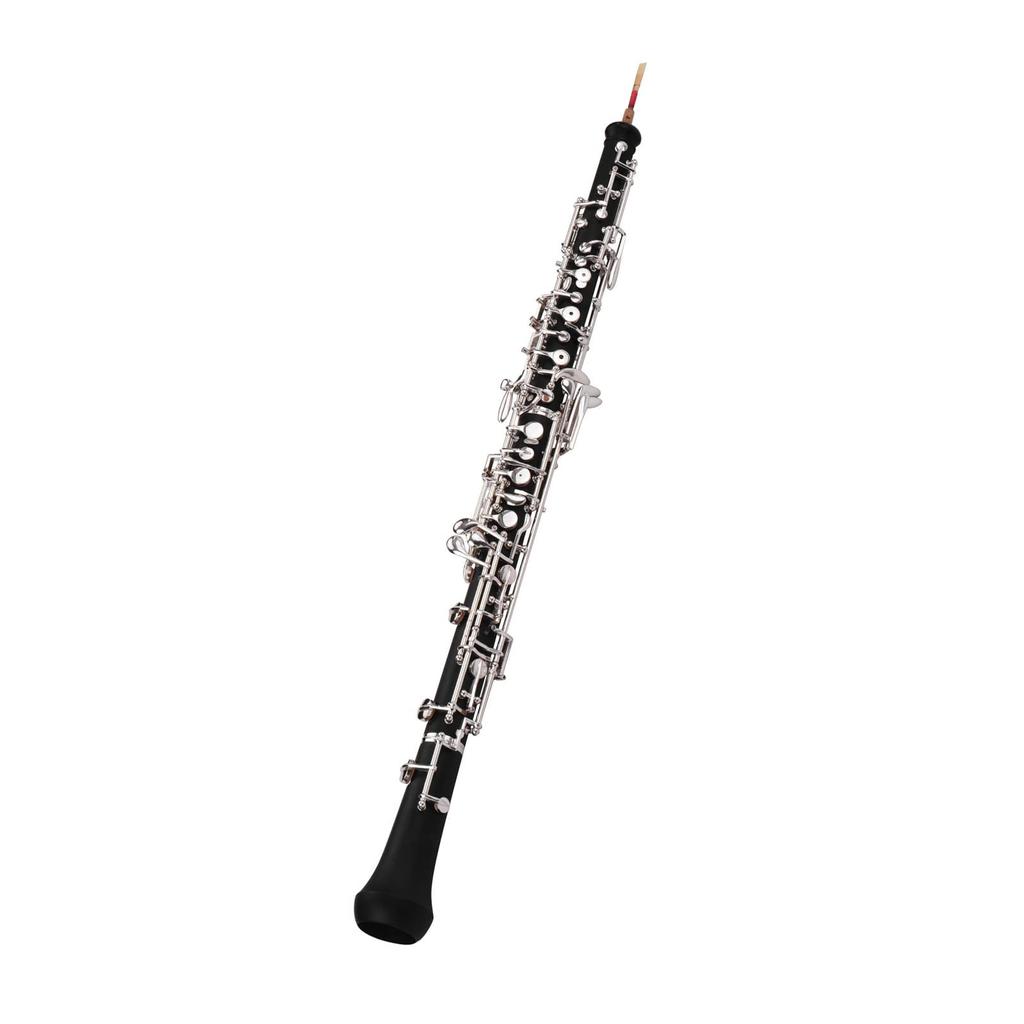Btuty Professional Oboe C Key Style Pure Gold Plated Keys Oboe Reed Woodwind Instrument with Gloves Leather Case Carry Bag Cleaning Cloth Mini