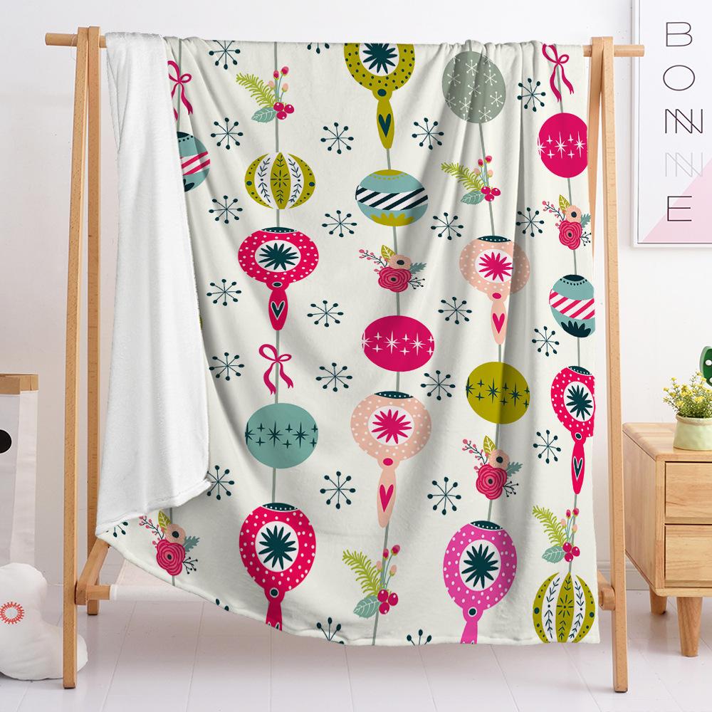 3D Digital Printed Christmas Blanket Flannel Blanket Fur Blanket Spring And Autumn