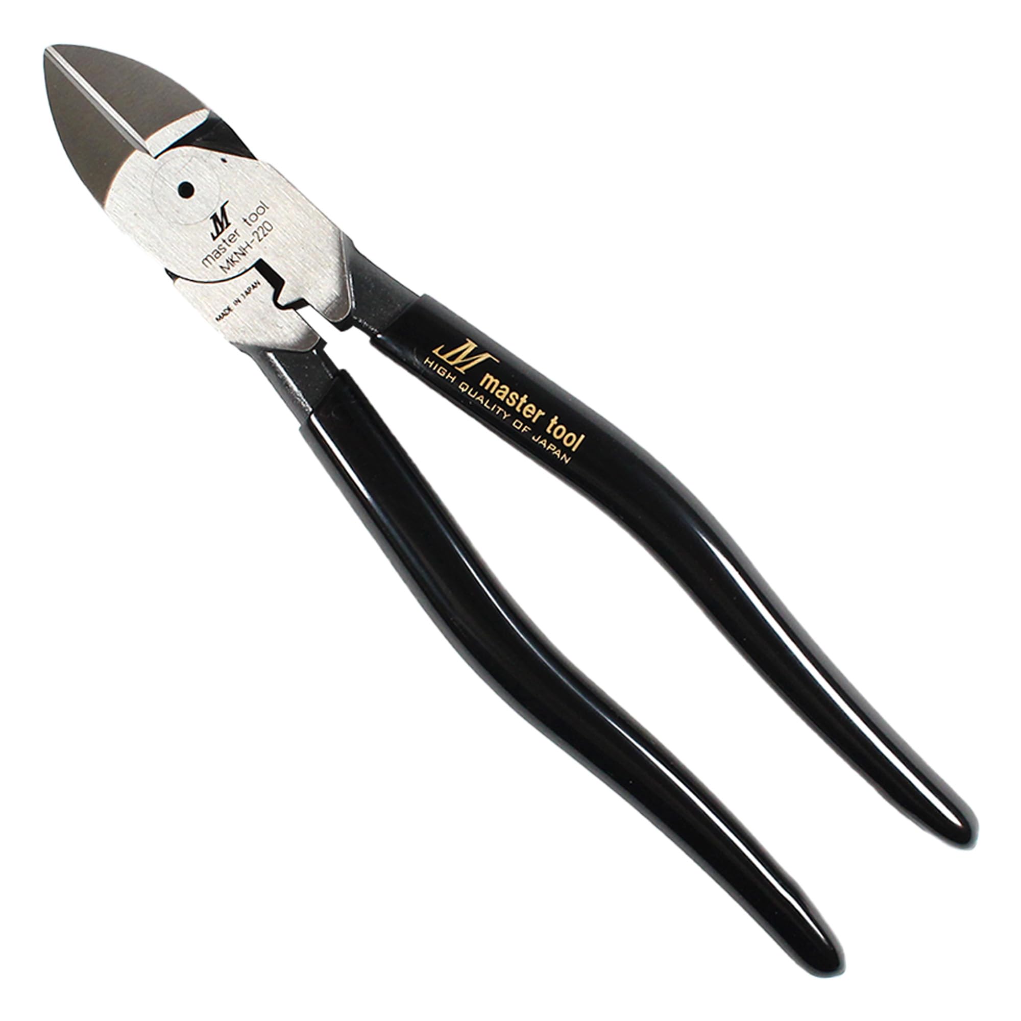 

Master Tool Eccentric Electrical Nippers Made in Japan HRC62 or higher Wiring Wire Cutting MKNH-220BG чёрный