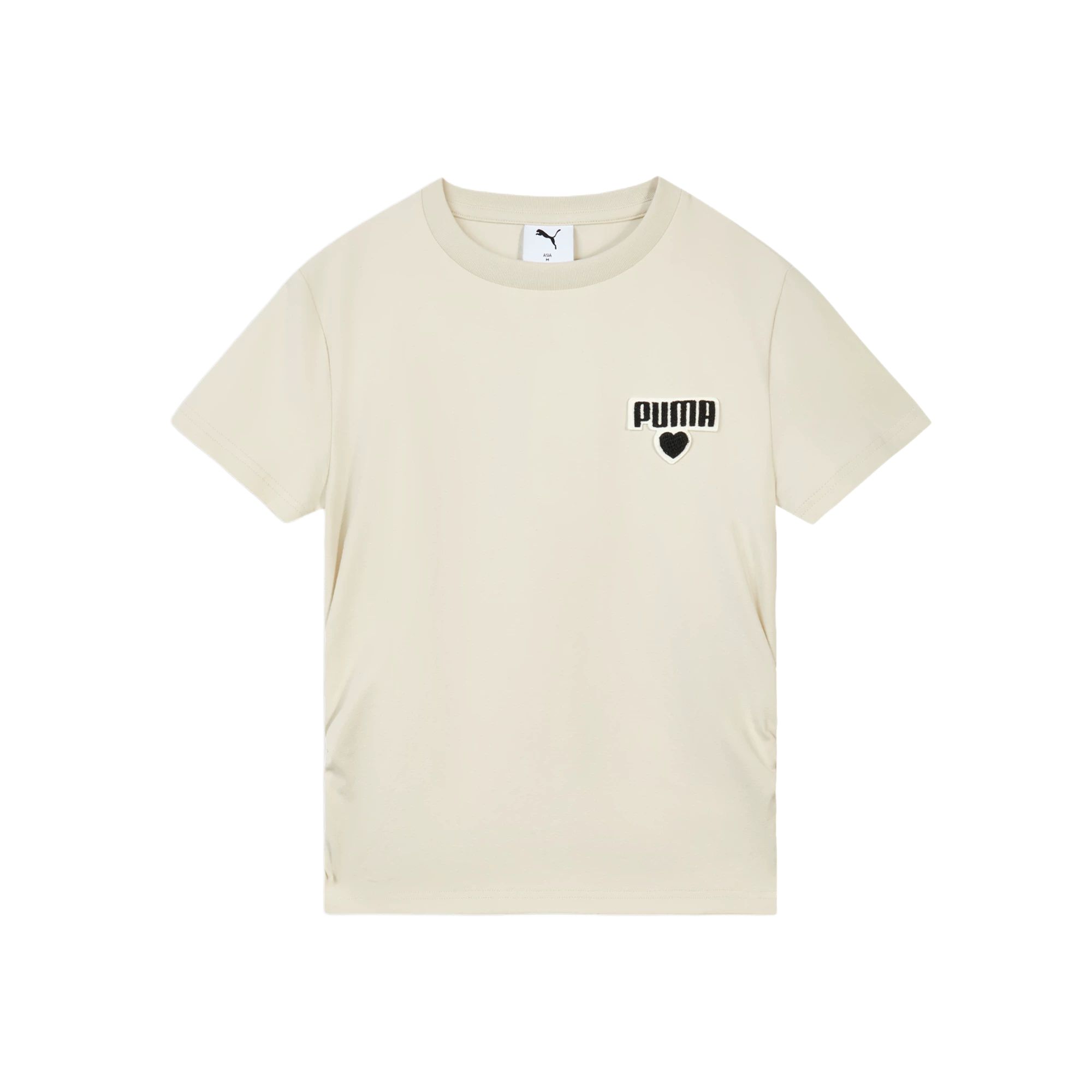 

Puma Graphic Small Round Neck Pullover Heart Pattern Sports Slim Fit Short Sleeve T-Shirt Women T-Shirt 696373-87 XXL