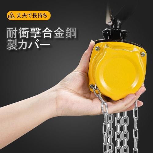 NEWTRY 0.25t 6m Manual Chain Hoist, 250kg Capacity, Lightweight, Mini Size, Compact Design, Portable, Alloy Steel, Corrosion-Resistant Chain, for Fact