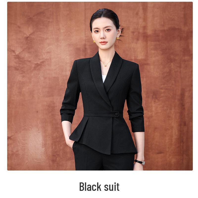 Women's Professional Suit Set - Spring/Autumn Beauty Salon & Hotel Manager Workwear