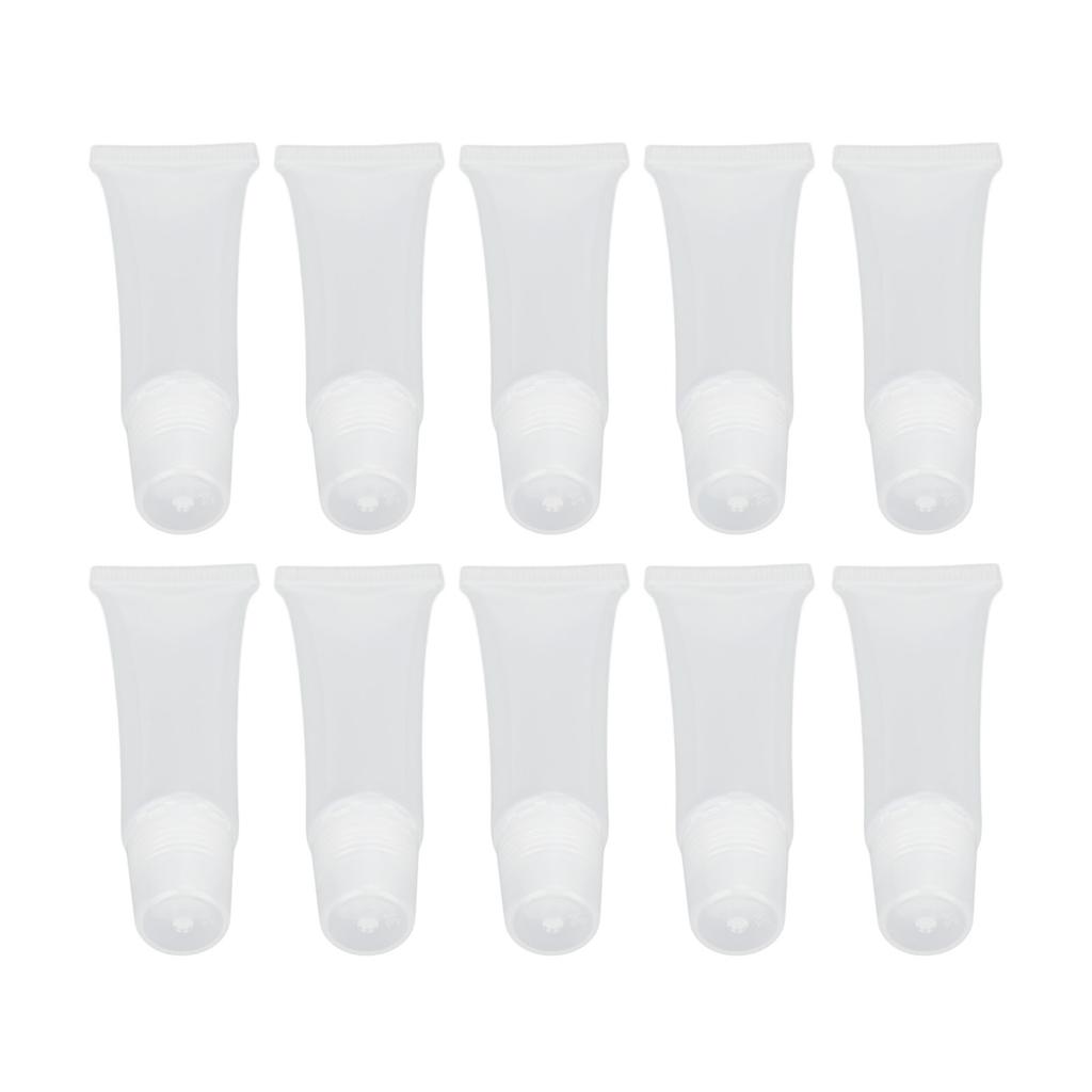 10 sztuk 15ML Pusta tubka na błyszczyk do ust Profesjonalny przenośny pojemnik na balsam do ust z PVC do kosmetyków DIY