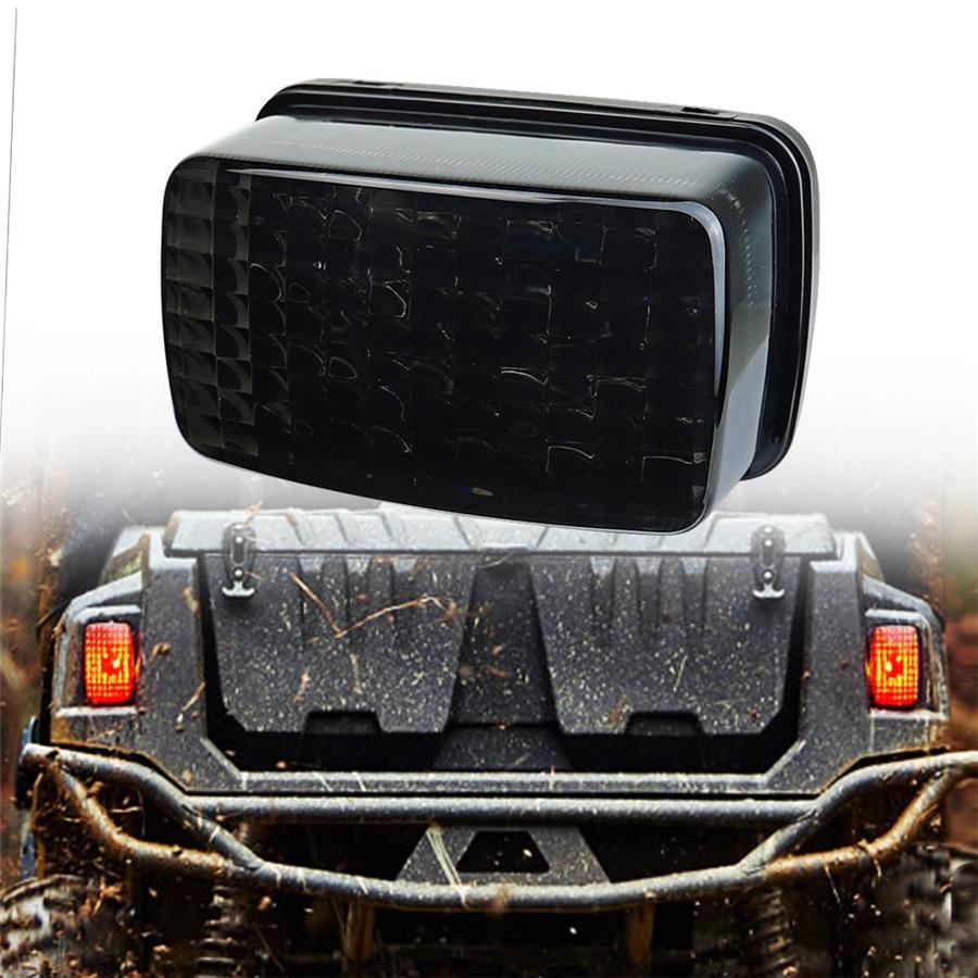 1Pcs Smoke Lens LED Tail Light Brake Lamp For Yamaha Wolverine Viking Bruin ATV