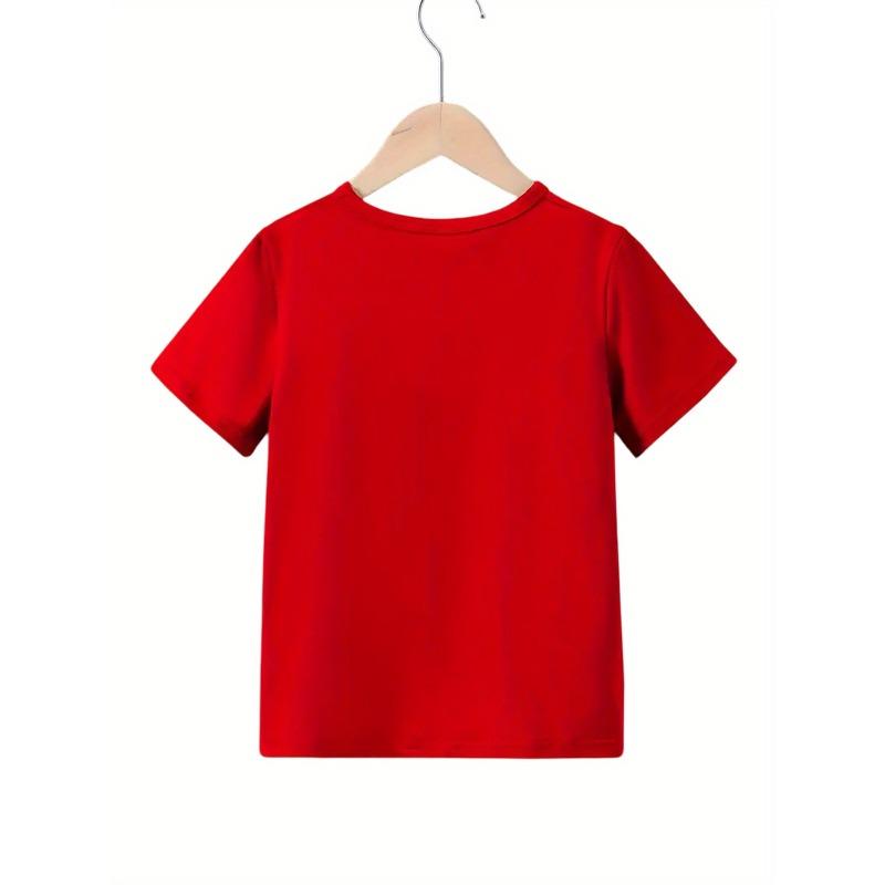 European Sizes Girls' Fashion Round Neck T-Shirt