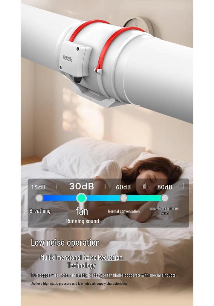 Remote-Controlled Axial Flow Indoor Exhaust Fan with Turbo Ventilation