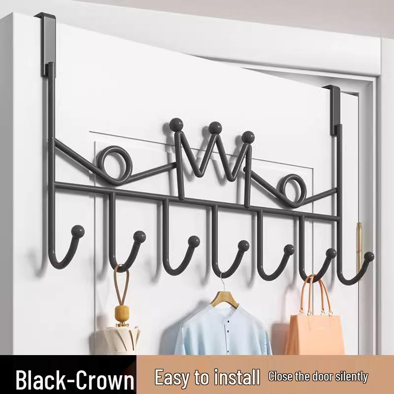 No-Drill Strong Wall-Mounted Coat & Key Hook Rack