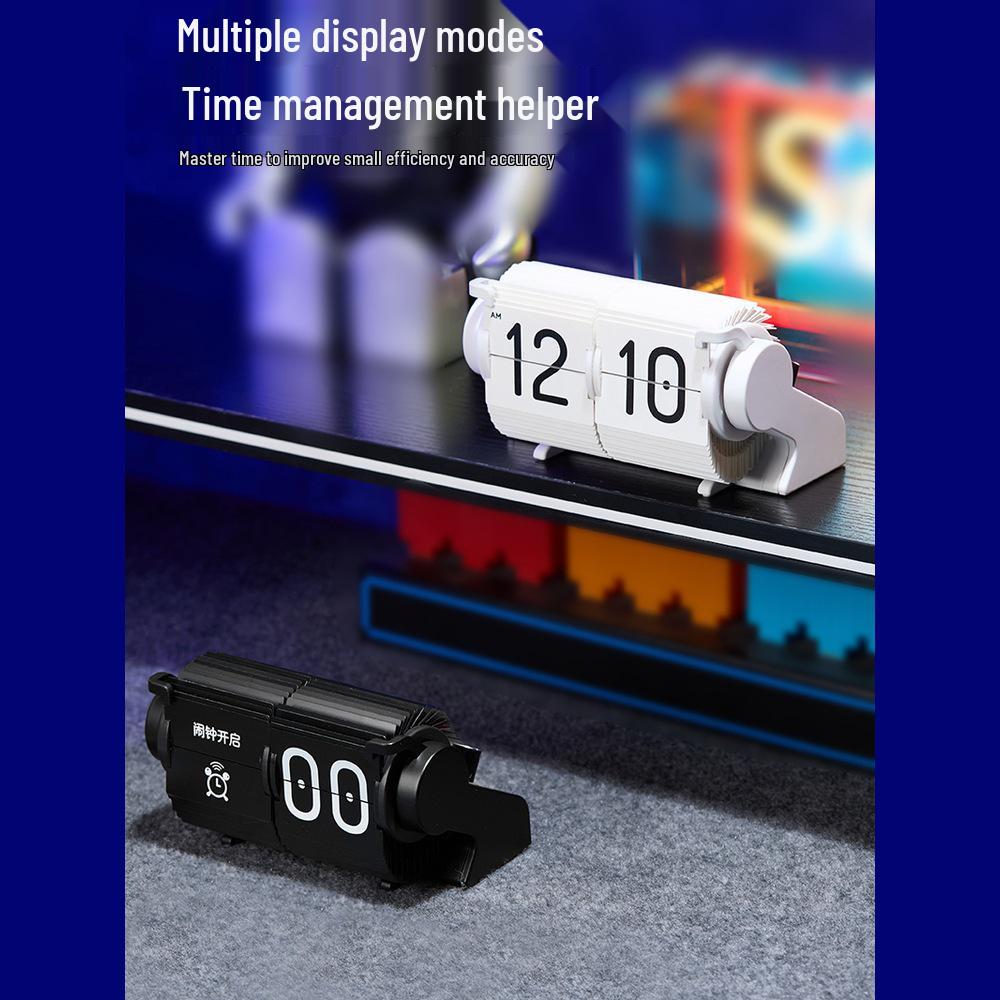 Time Flow Ring: Creative Smart Desk Clock with Automatic Time Correction and Multifunctional Alarm