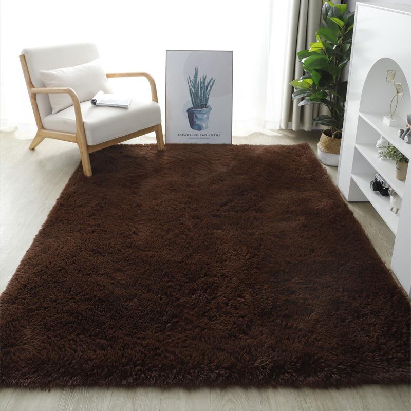 Winter Modern Silk Wool Thickened Warm Carpet Living Room Coffee Table Sofa Bedside Carpet Bedroom Carpet Floor Mat