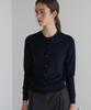 Je Ne Sais Quoi [Essential] Cashmere Light Crew Neck Cardigan_Navy
