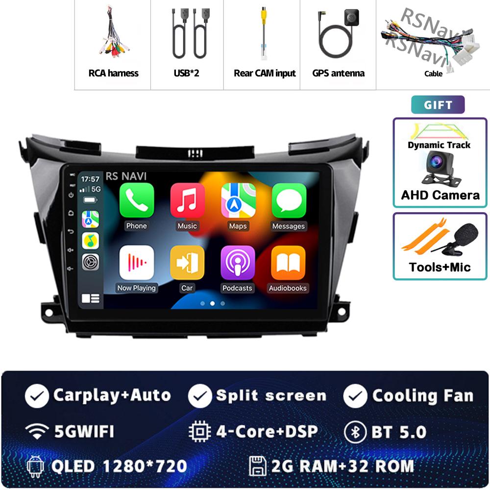 

Android 14 Carplay Auto для Nissan Murano Z51 2014 - 2020 Автомобильный радиоприемник WIFI-плеер Мультимедиа srereo Навигация Видео BT Головное устройство