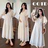 Elegant Embroidered Plus Size Summer 2026 Maternity Dress