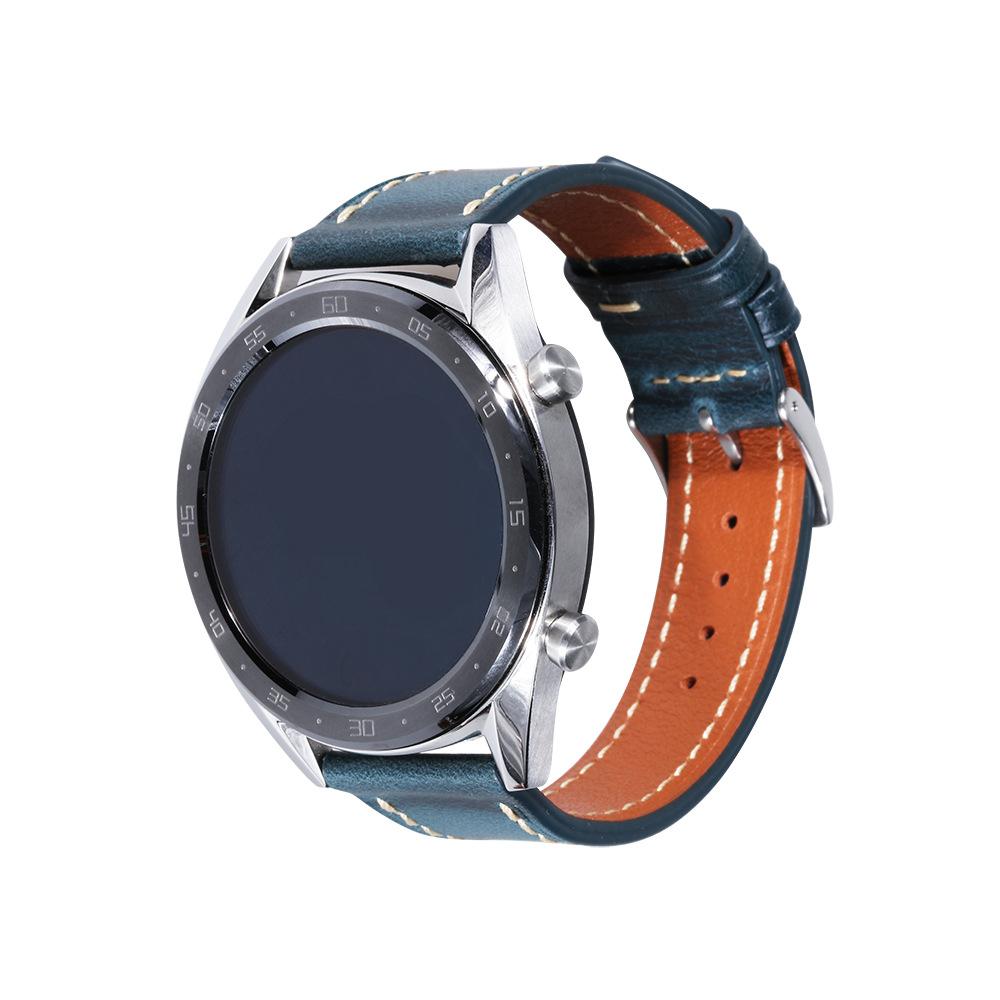 Applicable To Samsung Gears3Ticwatch Huami Watch Moto360 Thin Real Cowhide Watch Quick Release Strap