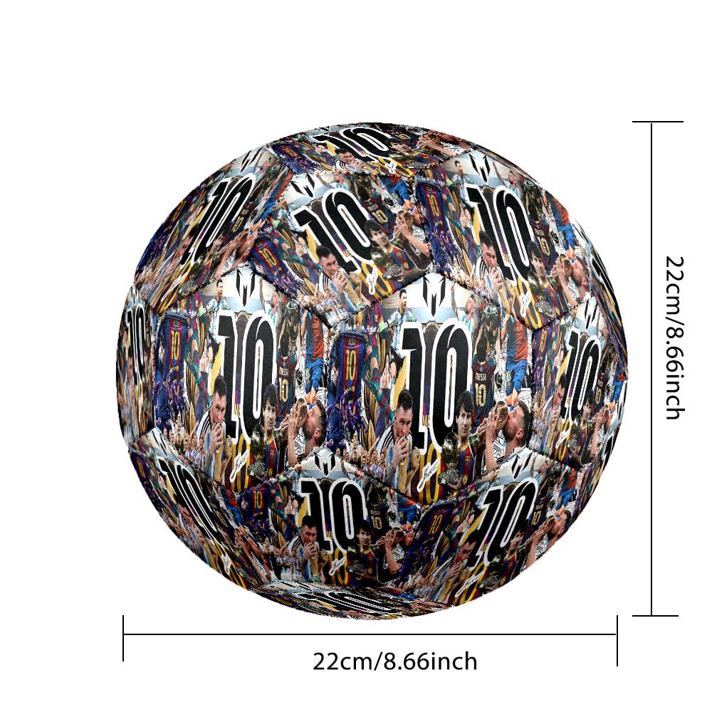 Messi 10 Number Football Soccer Ball Size 5 Football Machinestitched Indooroutdoor Universal Football Unique Gift For Soccer Lovers