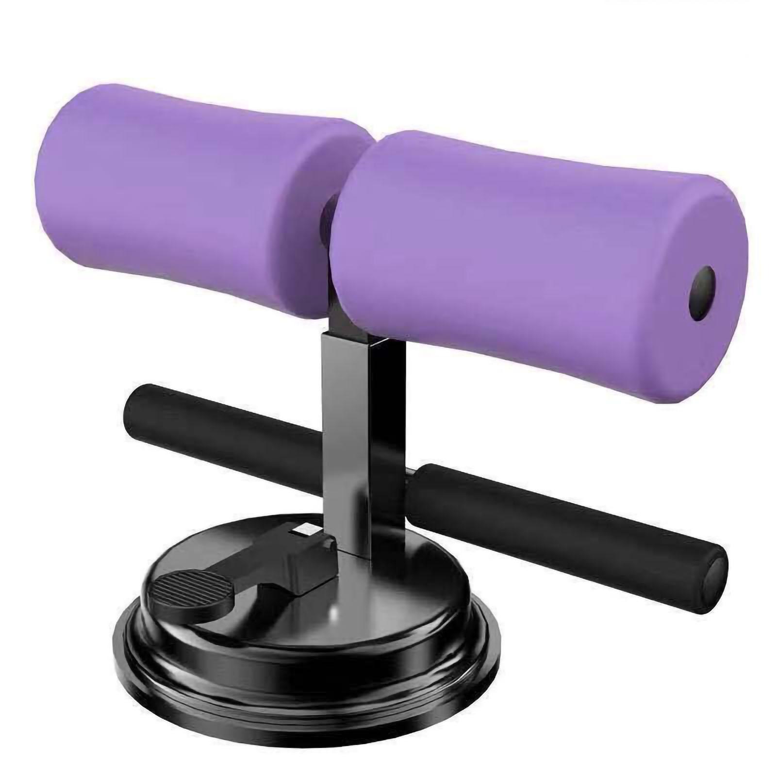 Sit Up Assistant Device Home Fitness Abdominal Muscle Training Device with Suction Cup Parallel Bars Purple