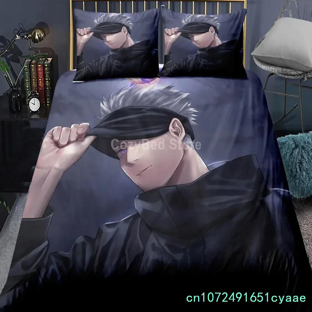 Jujutsu Kaisen Bedding Set Japan Famous Anime Duvet Cover Sets Comforter Bed Linen Twin Queen King Single Size Dropshipping Gift