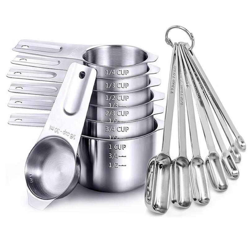 MDNG Stainless Steel Measuring Cup and Spoon Set