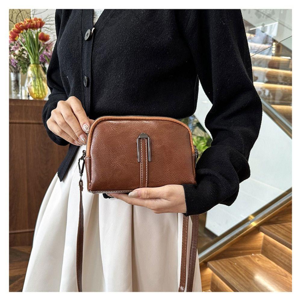 

Large Capacity Crossbody Bag Retro Messenger Bag Fashion Shell Bag Women