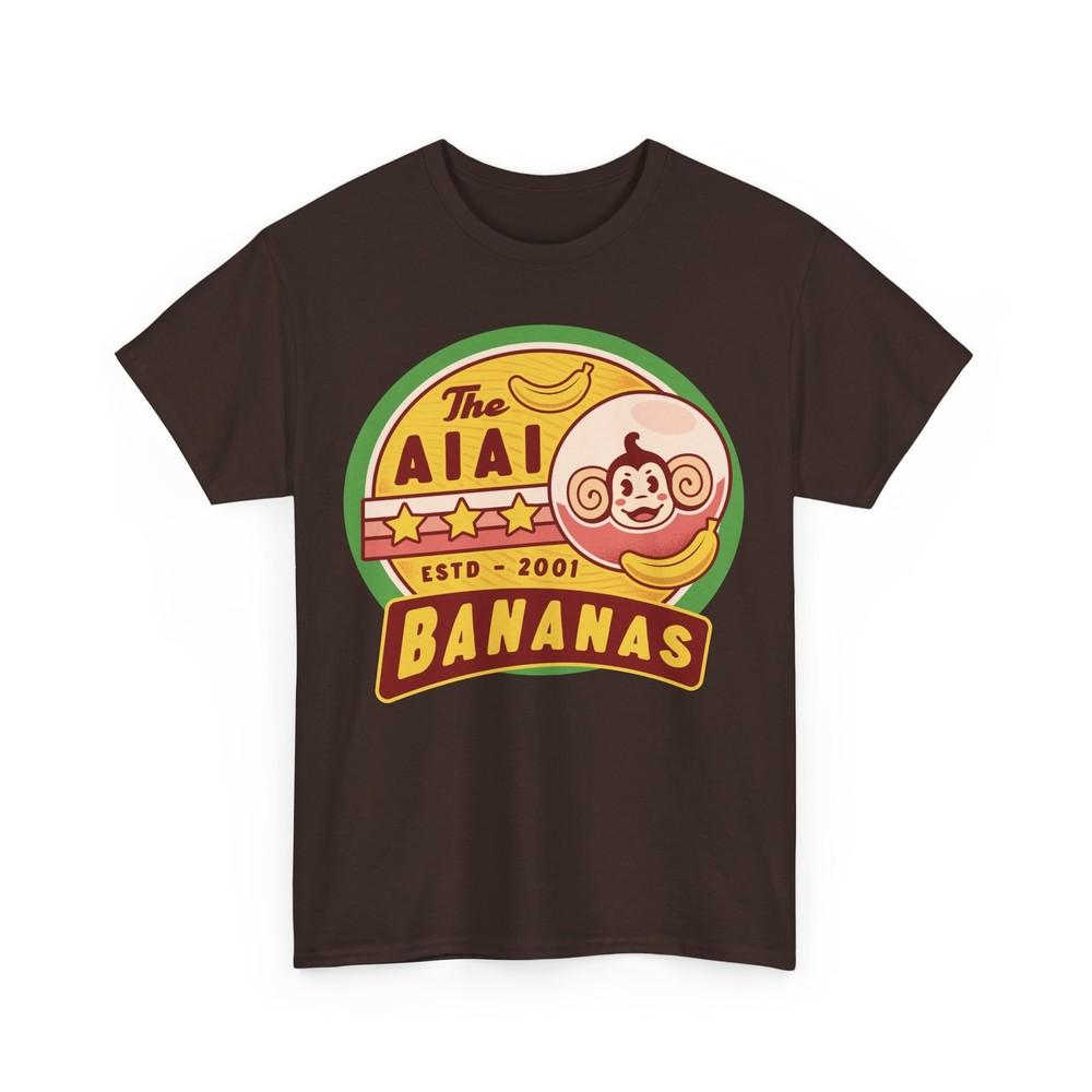 Aiai Bananas Emblem Unisex T-Shirt. Super Monkey Ball Video Games. Monkey. Retro