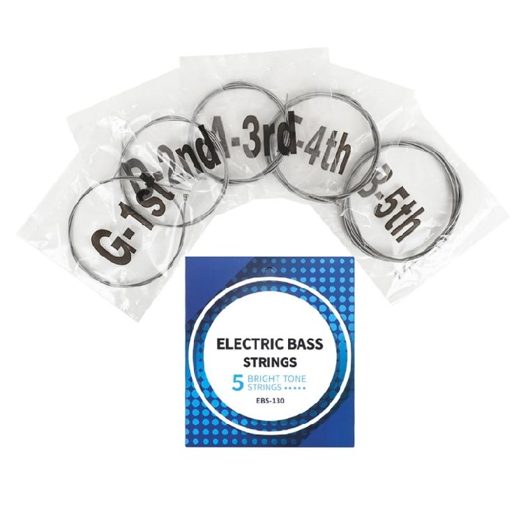 Bass Guitar Strings Hexagonal Carbon Steel Strings for 4/5-String Electric Bass