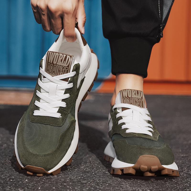 Men's Shoes Trendy Versatile Casual Sports Teenagers Anti Slip Thick Sole With Added Forrest Gump High Dad Running