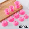 10/20/50PCS Pink Soft Silicone Hair Curler No Heat No Clip Hair Curling Magic Hair Care Rollers Styling DIY Tool For Curler Hair