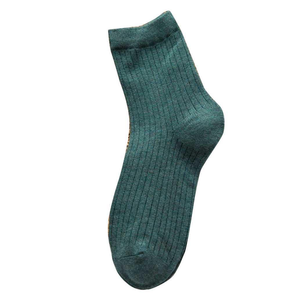 1 Paar Herbst Winter Baumwolle Weiche Socken Verdicken Warm Basic Einfarbig Socken Gestapelte Socken Damen