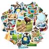 35pcs-100pcs Cartoon Nature Decals Playful Exploration Explorer Stickers Nature Stickers For Laptop Guitar