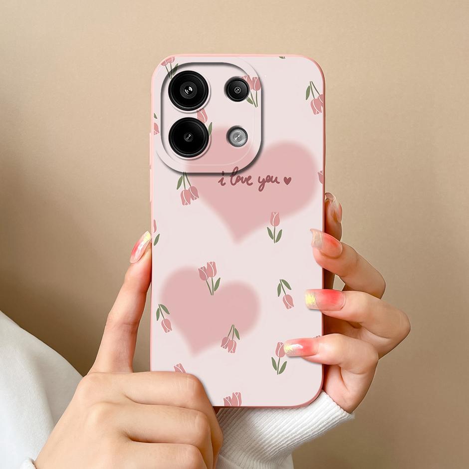 For Xiaomi Poco M6 Pro 4G 5G Casing Fashion Black Coconut Tree Liquid Silicone Soft TPU Cover For XiaomiPocoM6 M6Pro 4G 5G Funda