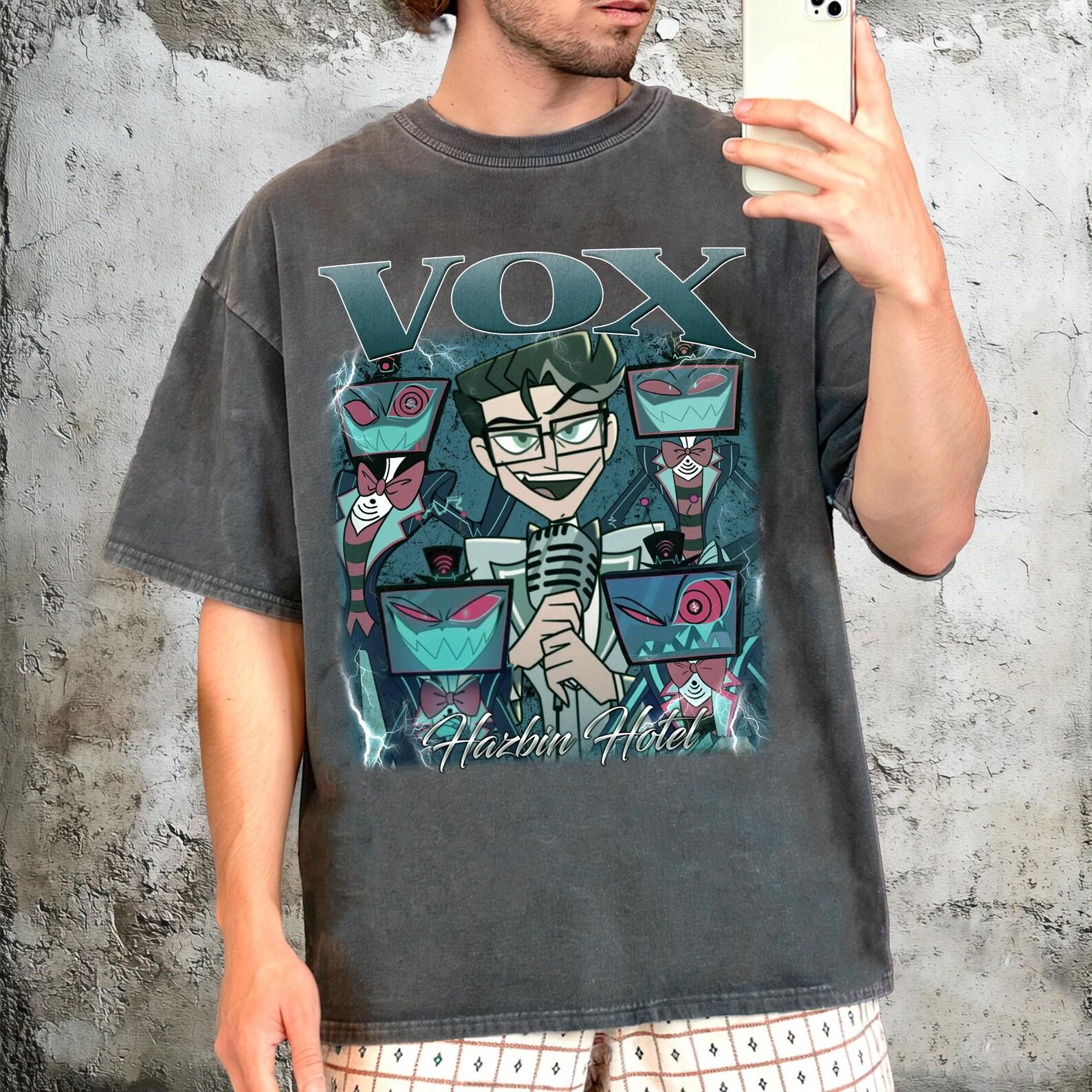 Vox Hazbin Hotel Shirt, Anime Style T-Shirt, Gift for Hazbin Fans 4XL