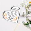 Modern Floral Thank You Sign for Sister, Friendship Keepsake, Gratitude Gift for Female Friends, Tabletop & Home Decor, Nurseries, Home Desk Living Ro