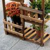 Fir Wood Flower Shelf Pot Stands Plant Stand 5 Shelves Ornament Small Railings 60 x