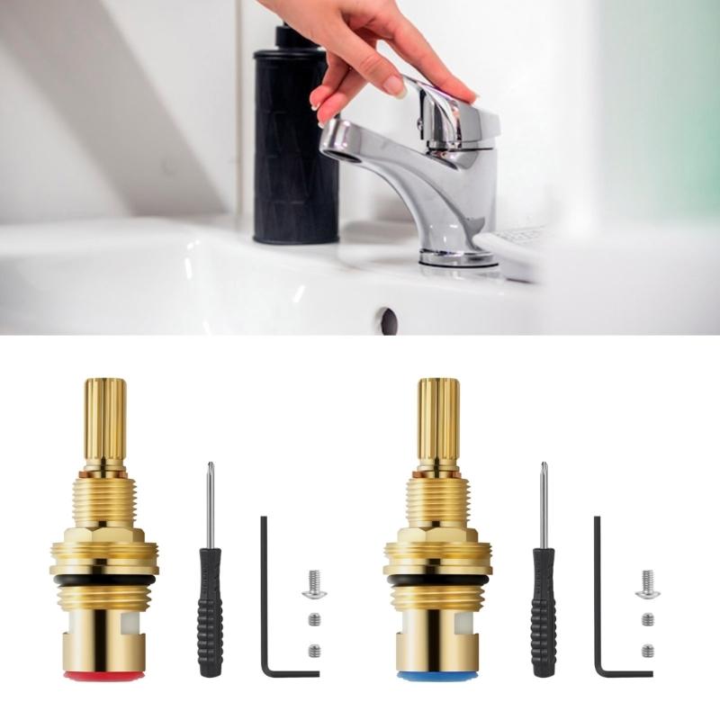 Universal Faucet Diverter Valves Ceramic Cartridge Easy Installation High Efficiency Ceramic Valves for Multiple Fixtures