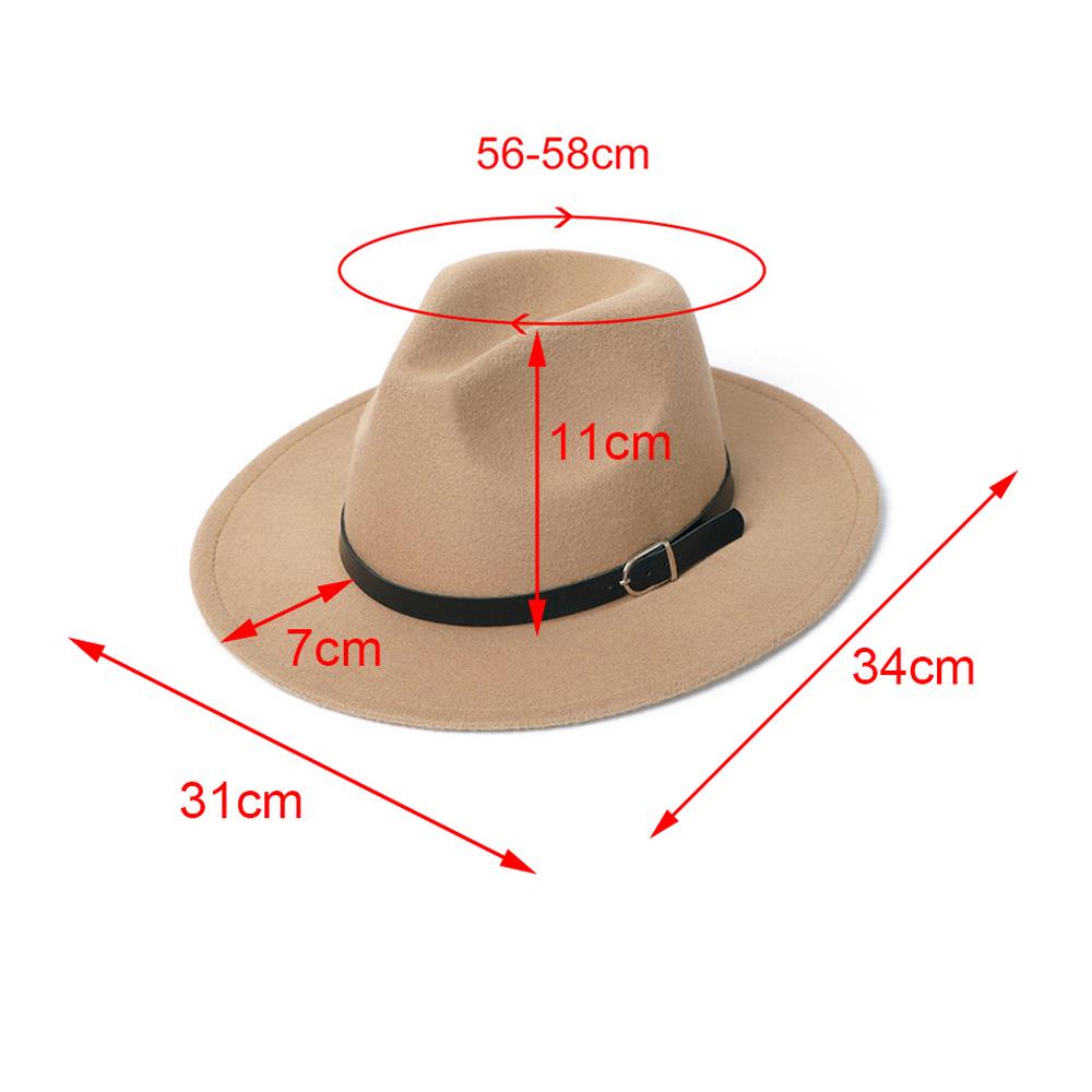 European Retro British-Style Jazz Top Hat with Buckle - Unisex Flat Top for Gentlemen and Ladies