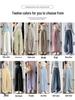Women's Spring 2026 High-Waisted Wide-Leg Milk White Casual Pants, Petite Flattering Korean Style by Yamamoto