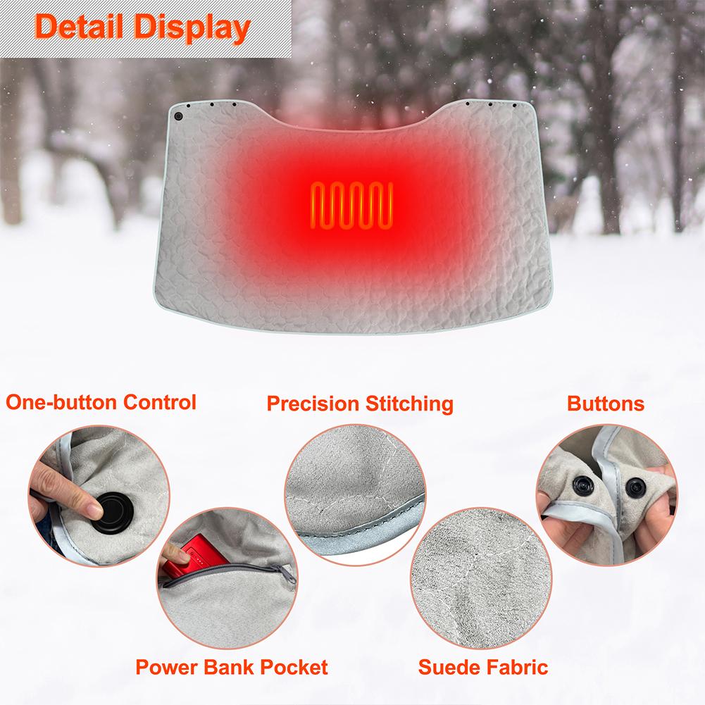 Electric Blanket Winter Warm USB Heating Shawl 3-Gear Temperature Adjust Blanket Shawl Heated Cape Pad For Car Office Home