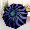1pc Abstract Mandala DesignAutomatic Open/close, All-Season Portable Folding Umbrella for Friends, Travel, Everyday, Events - Compact Paraso
