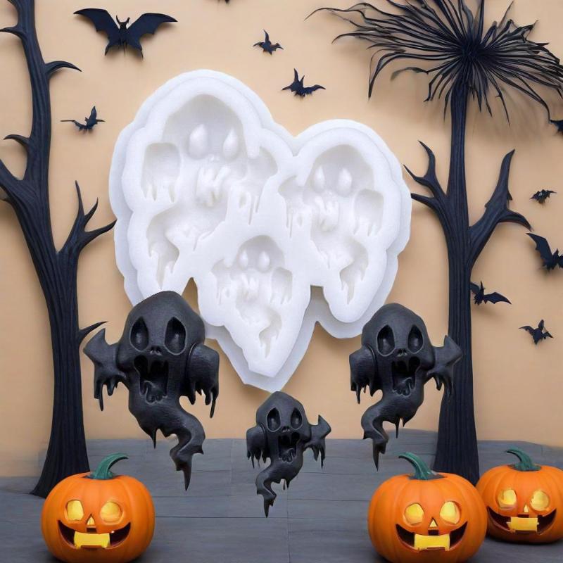 Halloween Ghost Silicone Cake Baking Mold Sugarcraft Chocolate Cupcake Resin Tools Fondant Decorating Tools