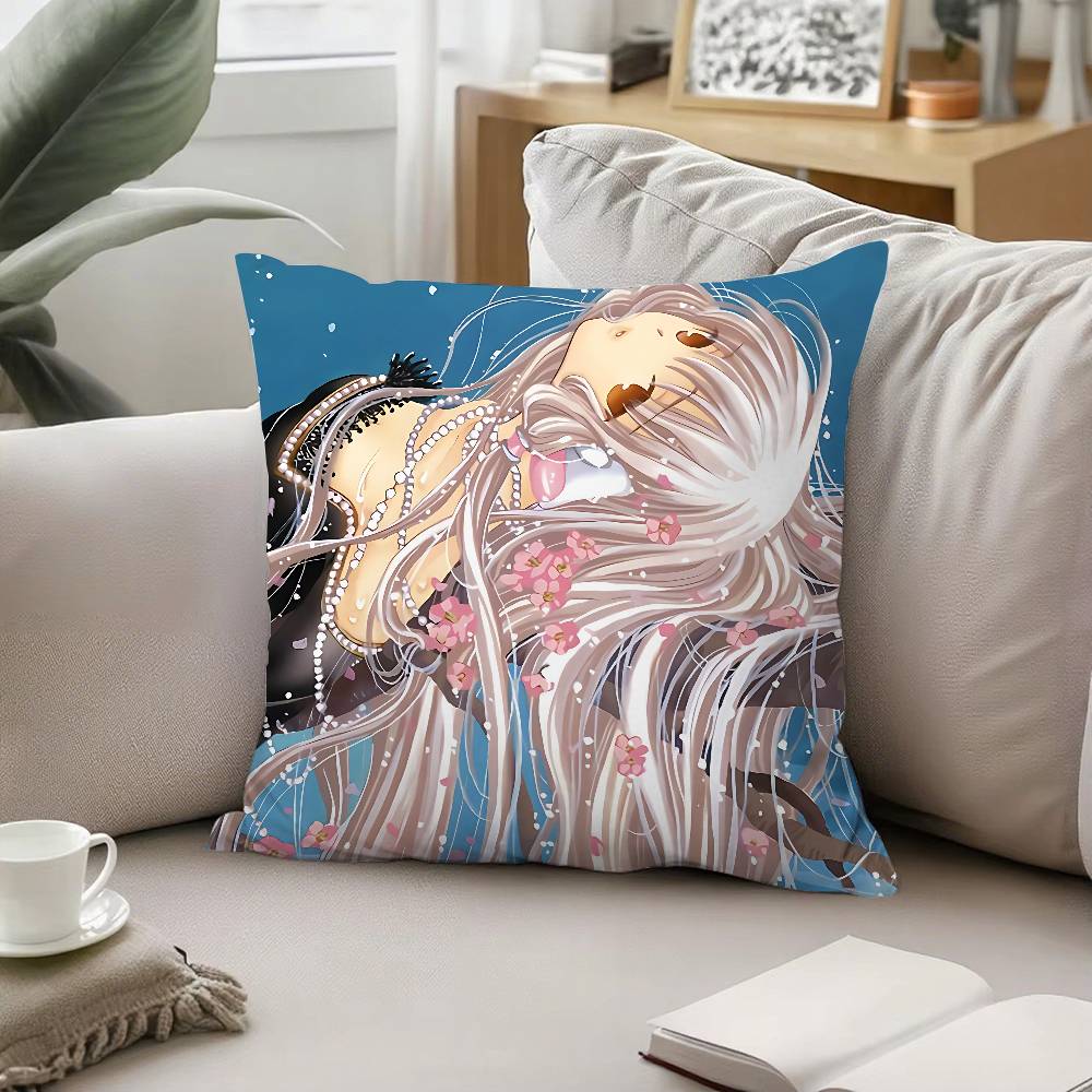 Cute Chobits Throw Pillow Covers Pattern Cushion Cover Suitable For Sofa Bedroom Car Pillow Cover
