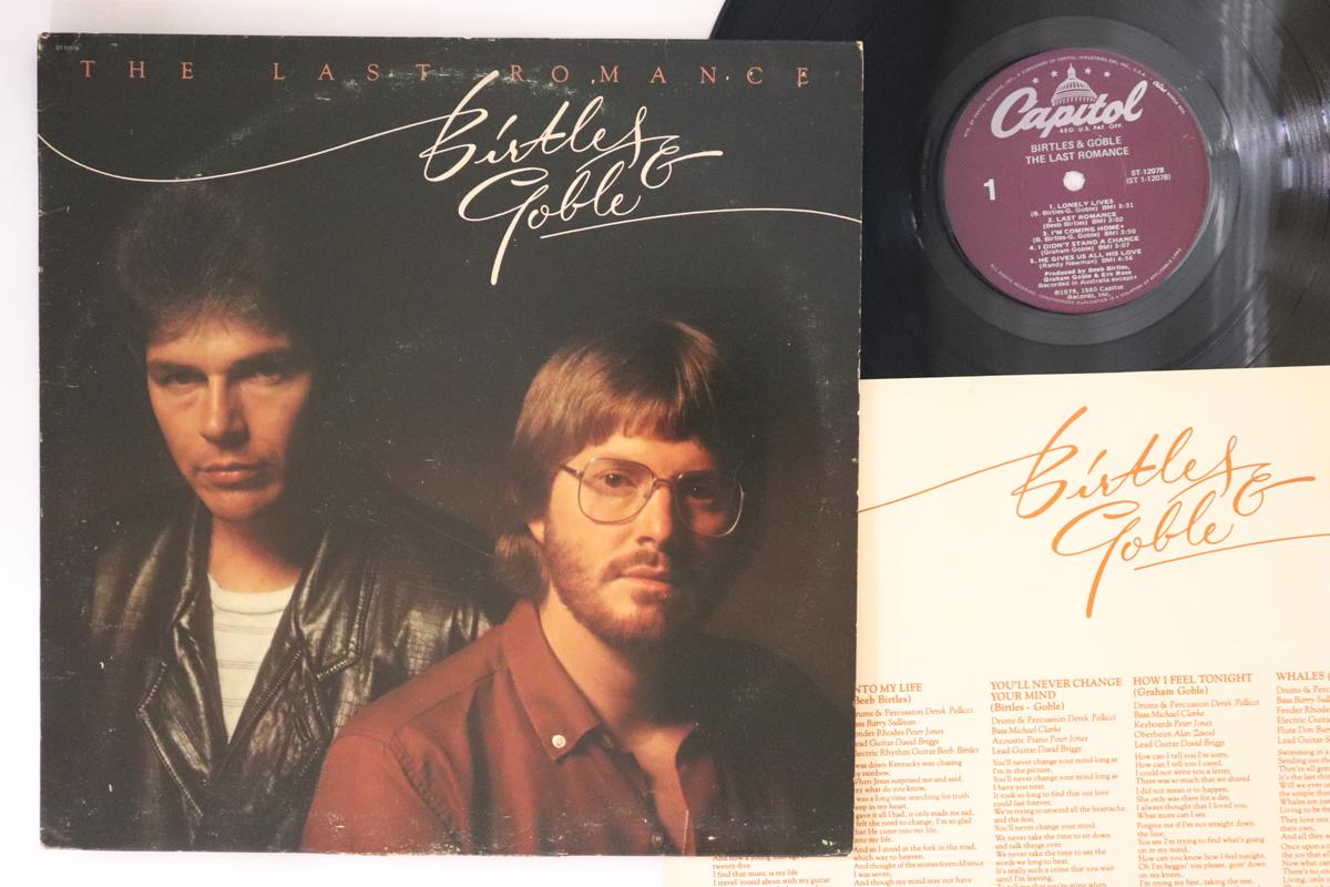 

LP Record BIRTLES & GOBLE - Last Romance ST12078 CAPITOL 1979 US Rock Used