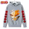 2025 MINISO Naruto Hoodie Kinder Kinderbekleidung für Jungen Baby Kinder Kleidung Herbst Warm Sweatshirts Mantel Cartoon Kleidung Hoodie