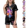 Children's Home Clothes Pajamas Set Short-sleeved Top Shorts Two-piece Set Outer Wear Play Cardigan Clothes