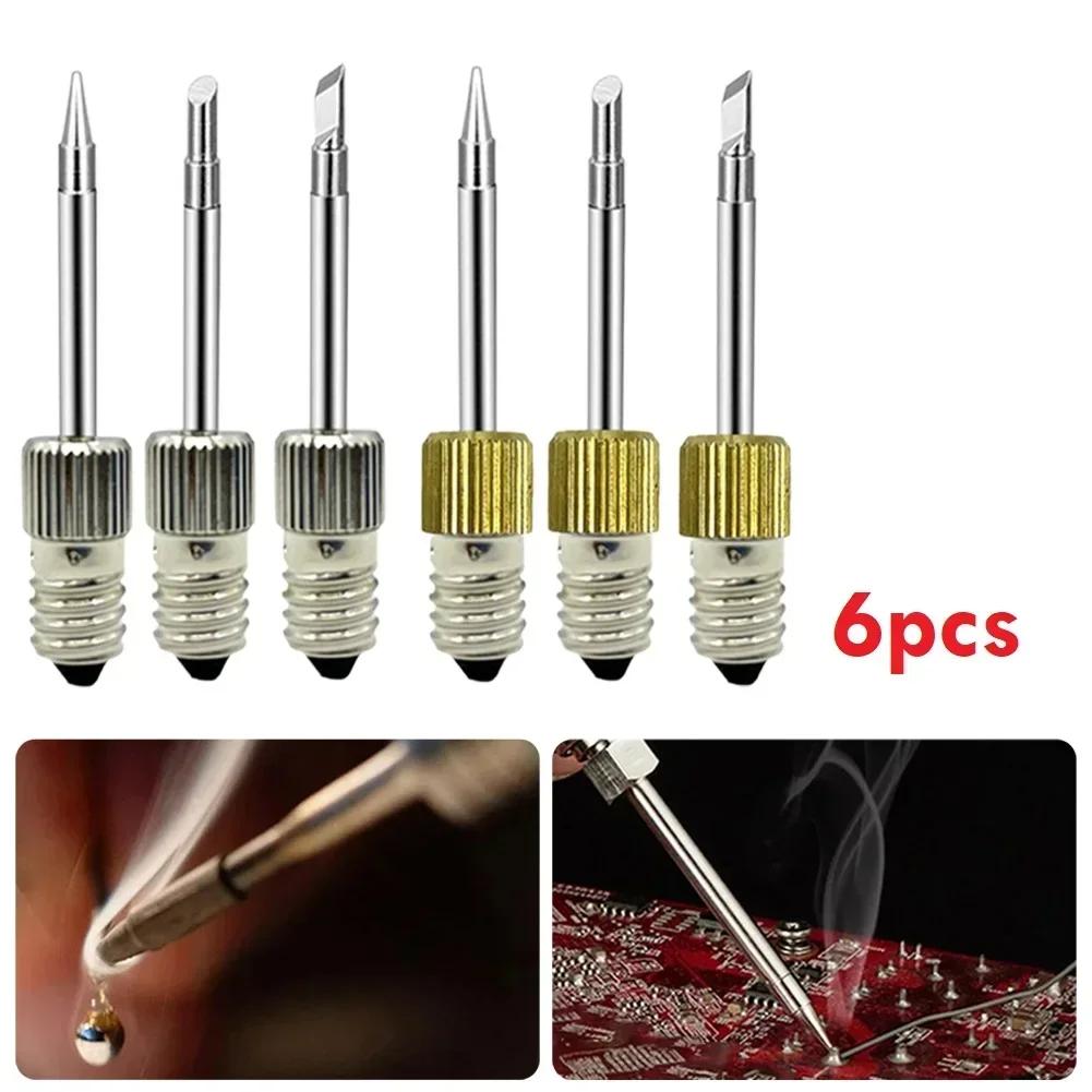 15/9/6/3pcs E10 Interface Soldering Tip Set B C K Type Soldering Electric Soldering Iron Tips Welding Tips USB For Welding Tools