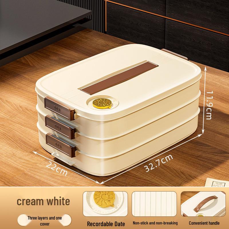 Multi-Layer Frozen Dumpling & Wonton Storage Tray for Refrigerator & Freezer