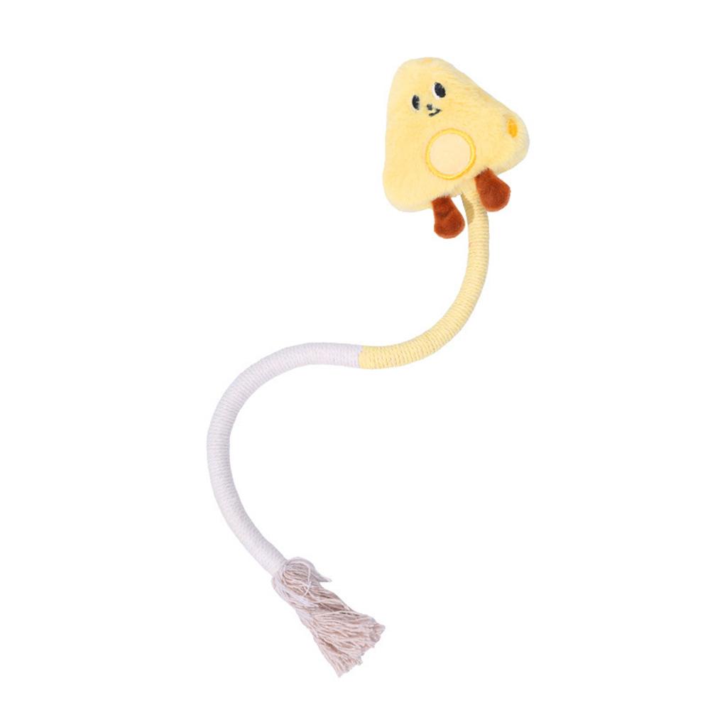 Cat Chew Rope Toy with Catnip Inside, Interactive Teaser Wand for Self-Entertainment, Durable Wear-Resistant Teething Pet