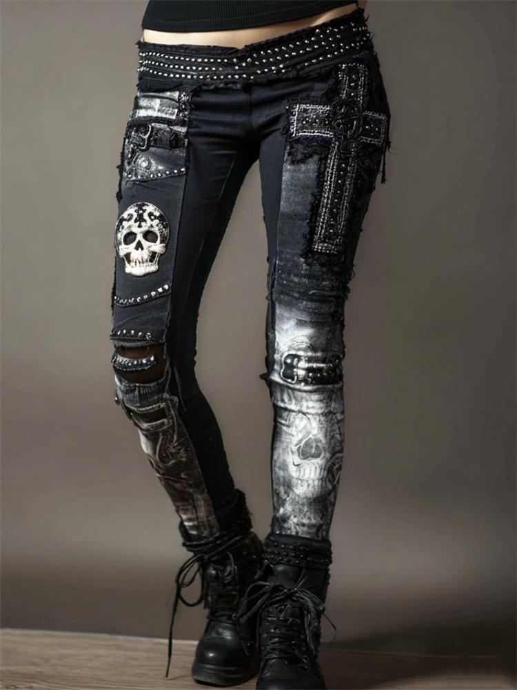 Women's High Waist Yoga Leggings Slim Fit Streetwear Cat Digital Print Stretch Fitness Workout Pants