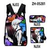 Klassisch Neuheit Cool Tod Parade 3D-Druck 3 Stück/Set Schüler Rucksäcke Laptop Tagesrucksack Rucksack Schräg schultertasche Federmäppchen