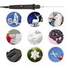 Electric Foam 24W Handheld Electric Foam Cutter Kit with 5 Straight Tips and 1 Arch Thermostatic Portable Foam Cutting Hot Wire Styrofoam Cutting