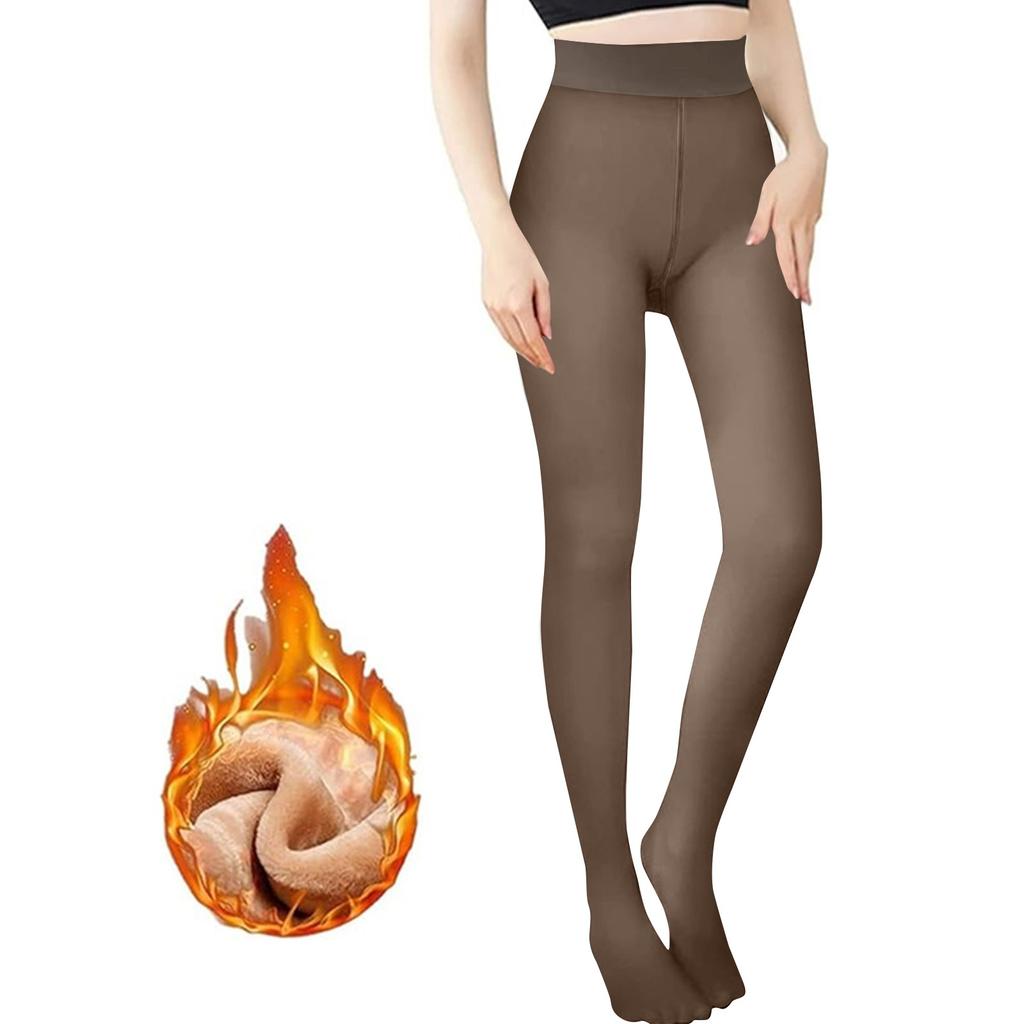 Women's Fashion Plus Size Pantyhose Wear Fleece Warm Pantyhose Plus Size Pantyhose Leggings Over Black Skin