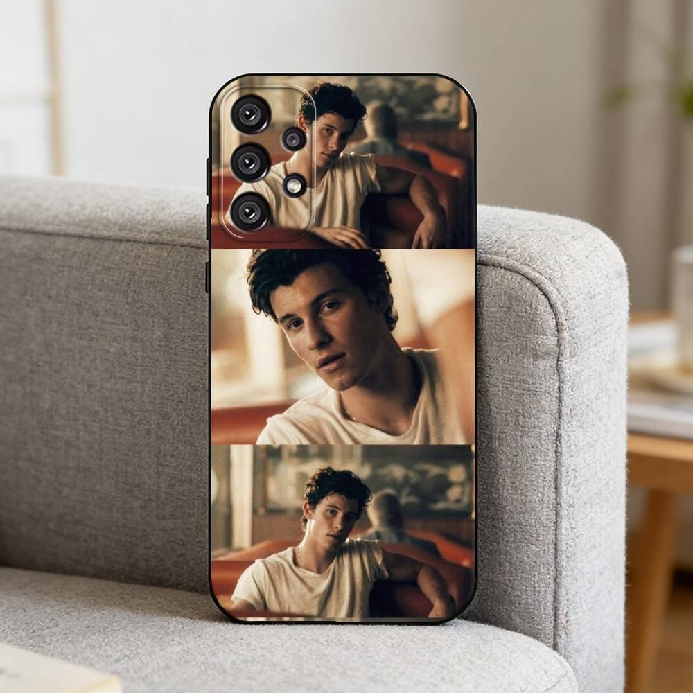 S-Singer S-Shawn Mendes Phone Case For Samsung S25,S24,S21,S22,S23,S30,Ultra,S20,Plus,Fe,Note,10,9,5G Black Cover